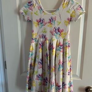 Whimsical Balloon Print Kids Dress